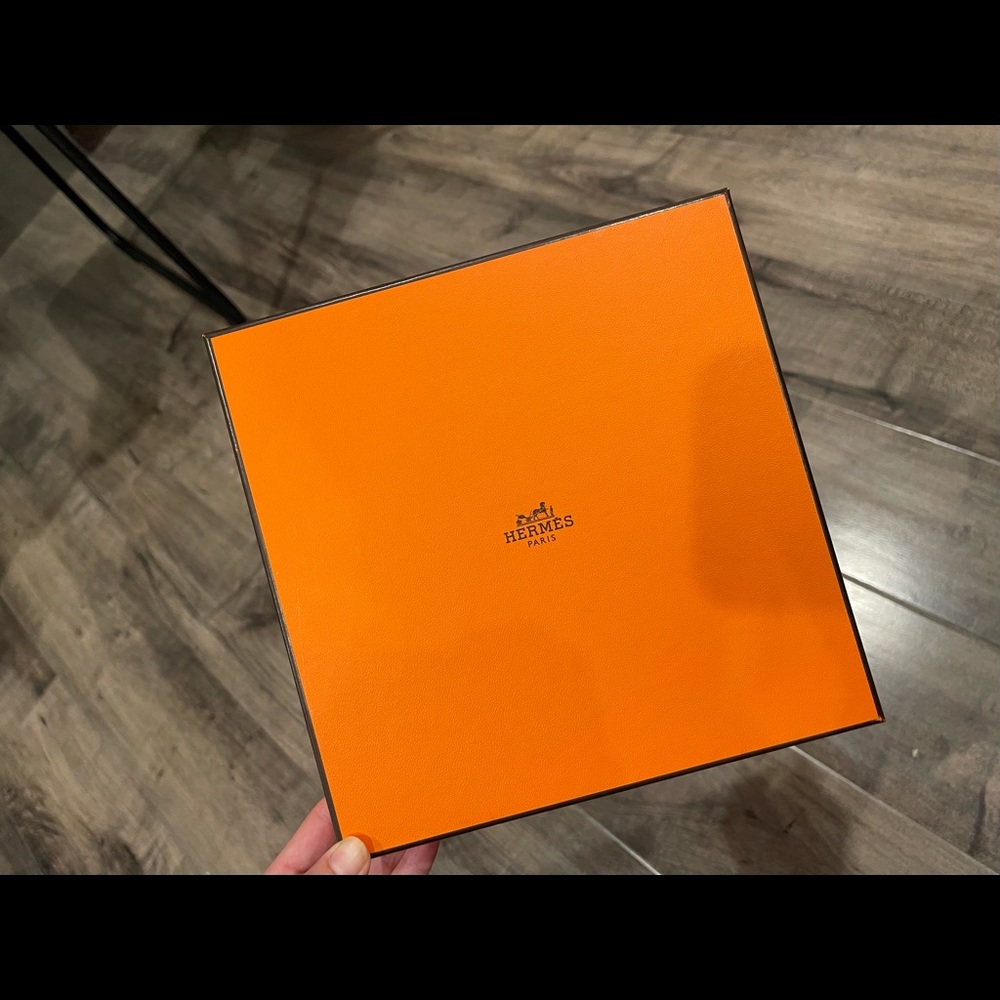 Hermes Orange box with ribbon
